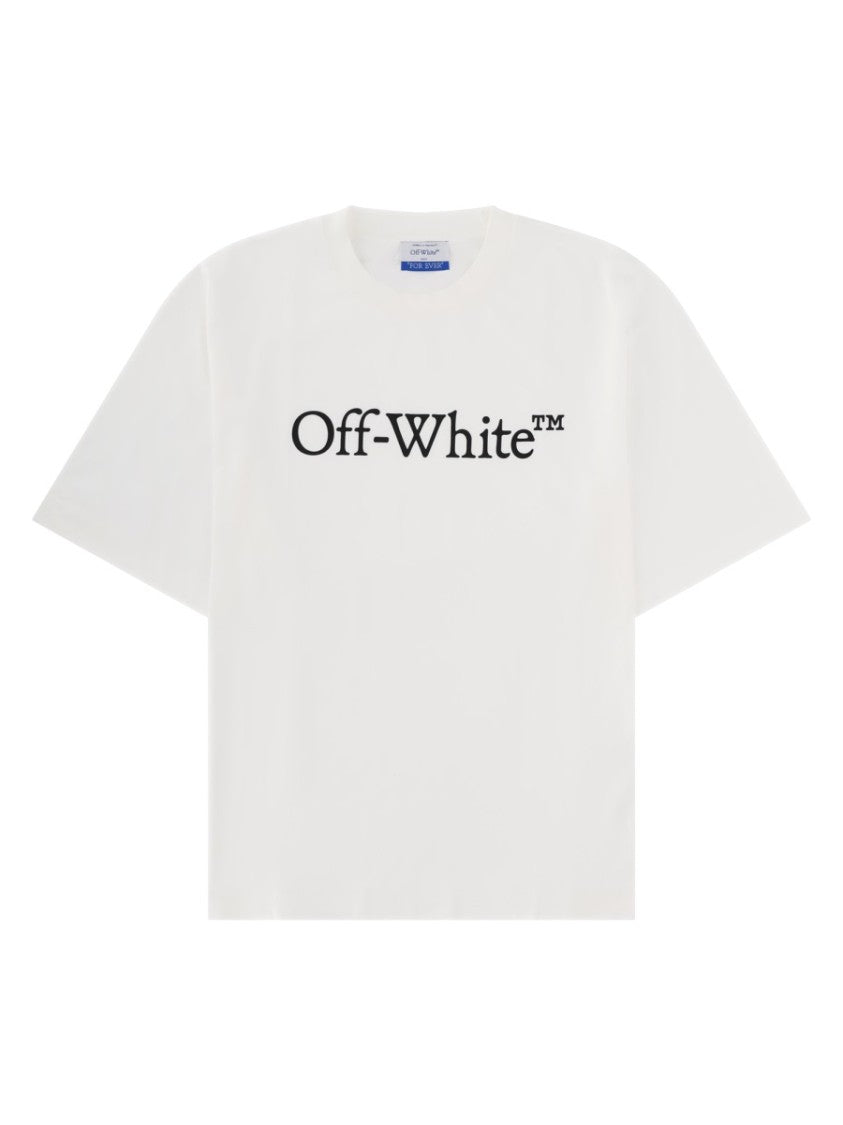 Off-White White Crew Neck Logo T-Shirt
