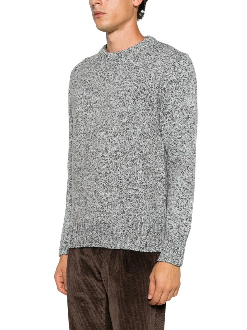 Doppiaa Marl-Knit Crew-Neck Sweater