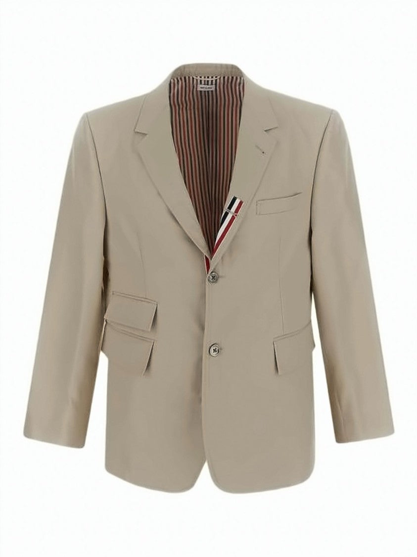 Thom Browne Beige Thom Browne Tailored Suit Jacket