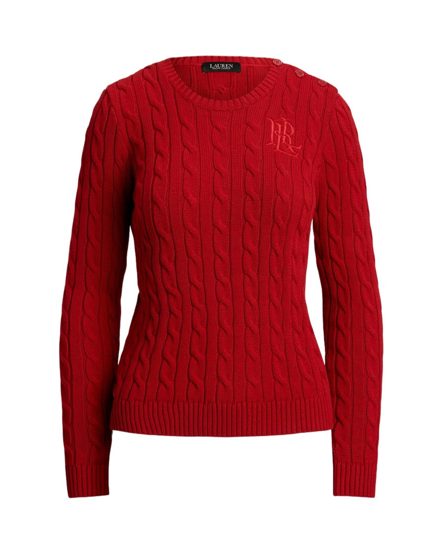 Lauren Ralph Lauren Montiva Long Sleeve Pullover In Madison Red