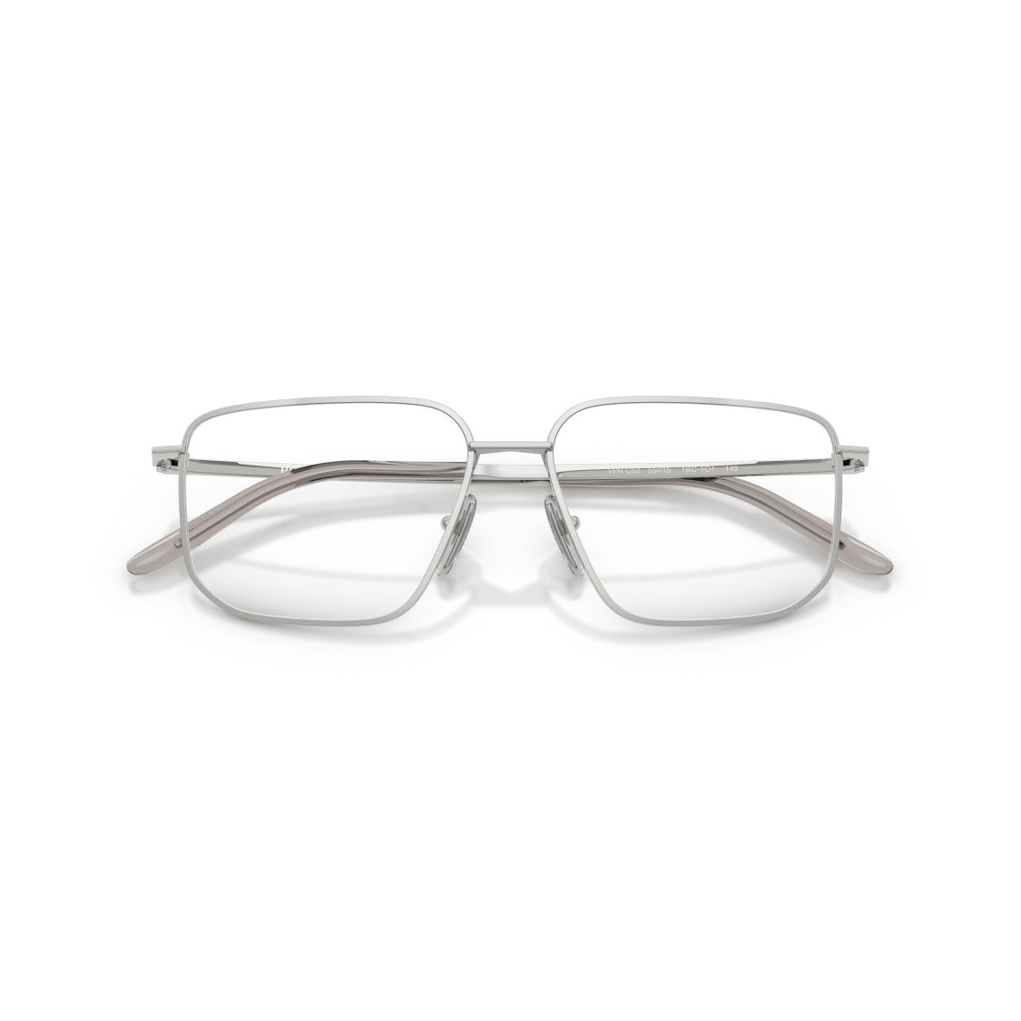 Prada 0Pr C52v Rectangular Silver Metal Frame Eyeglasses