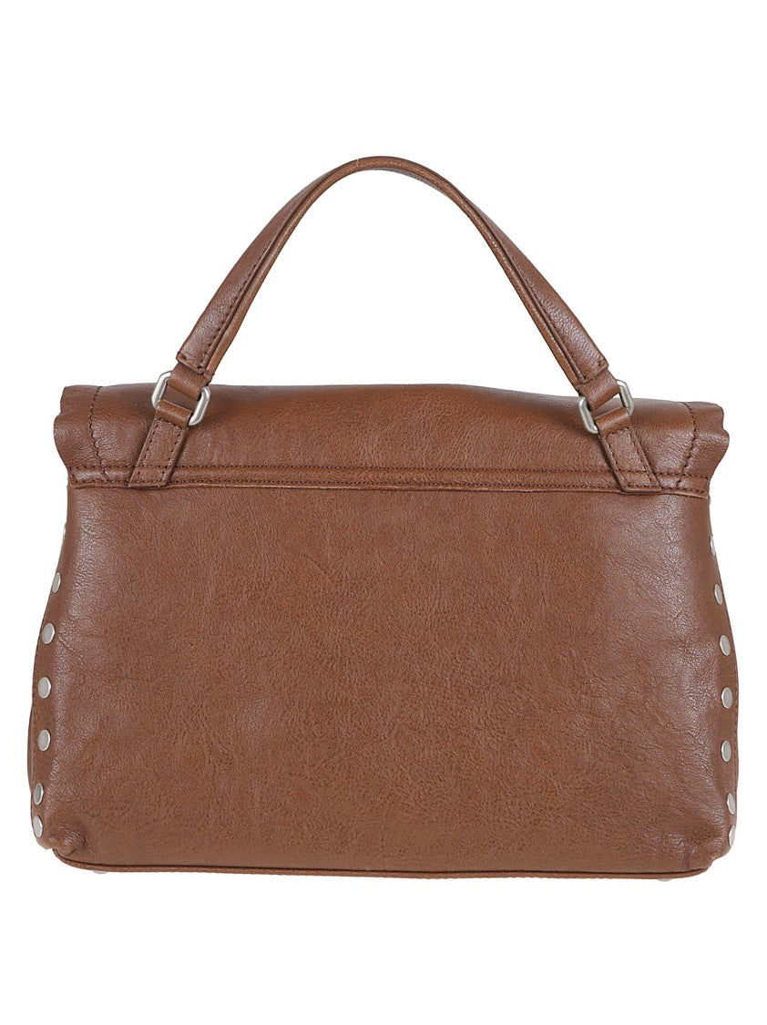 Zanellato Structured Brown Leather Shoulder Bag