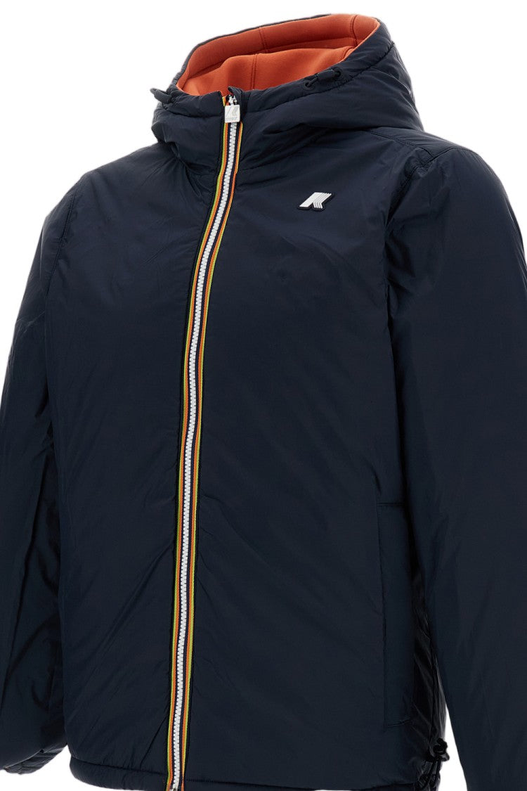 K-Way Orange / Blue Jack Spacer Reversible Technical Jacket