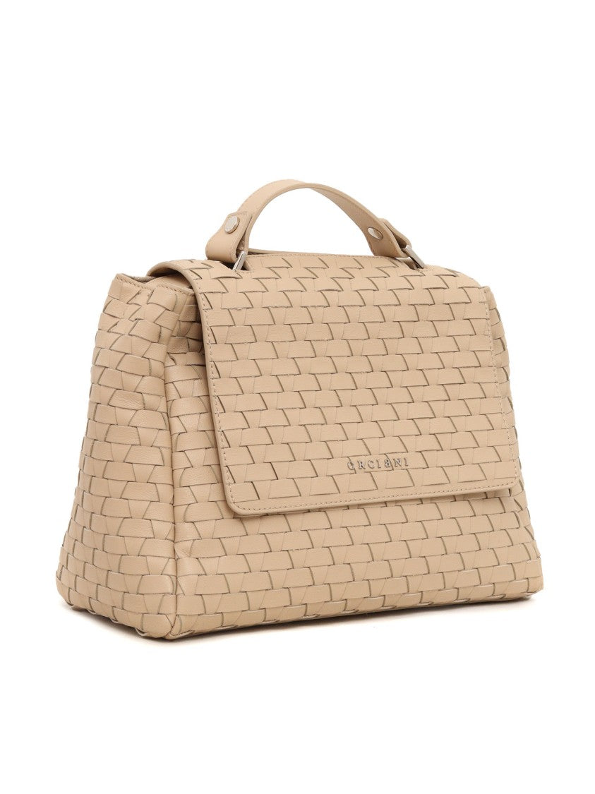 Claudio Orciani Woven Textured Shoulder Bag