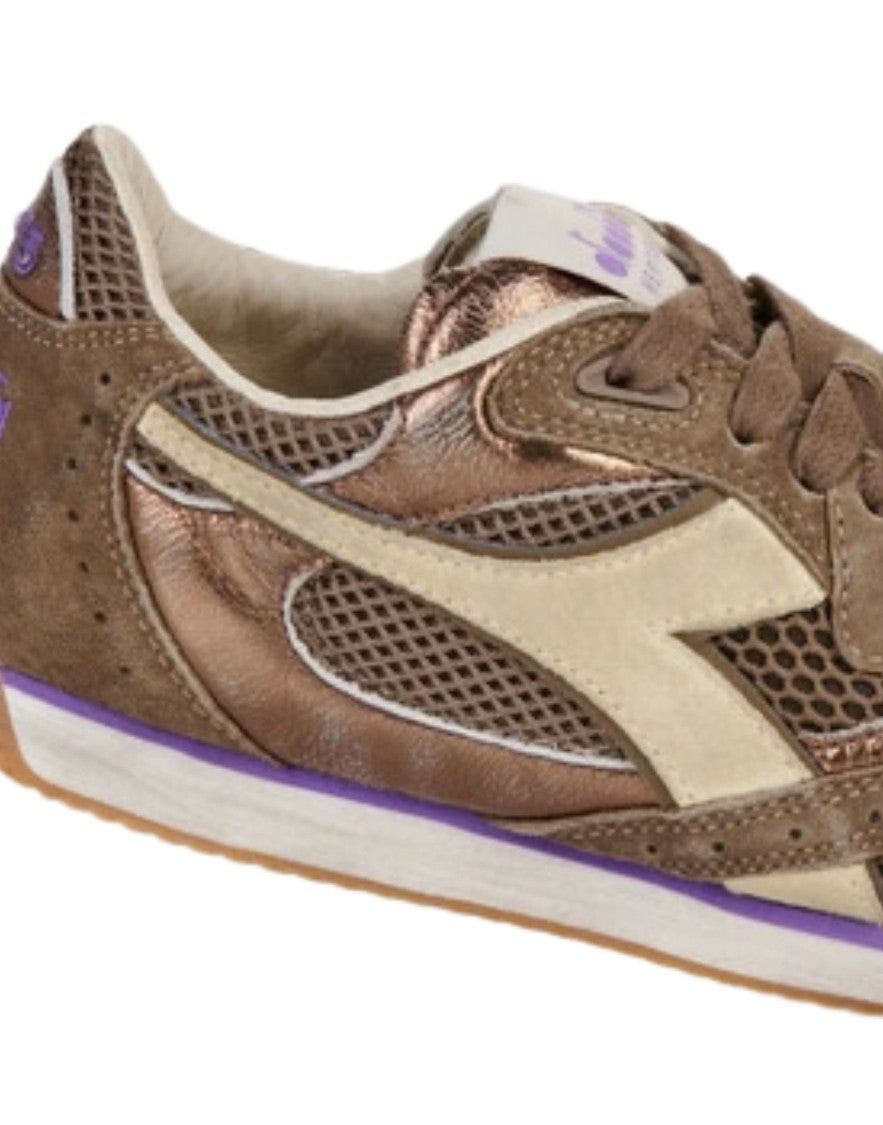 Diadora Heritage Equipe Revenge Mesh Sw Wn Leather Mesh Low-Top Sneakers