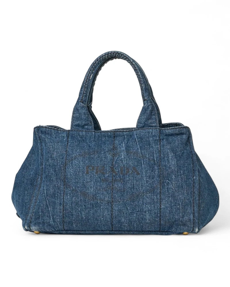 Prada Hemp Large Denim Blue