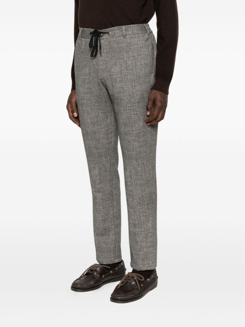 Circolo 1901 Tailored Grey Checkered Trousers