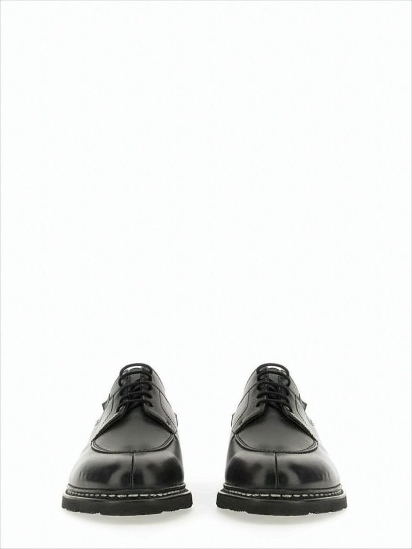 Paraboot Smooth Leather Dress Shoes With Classic Detailing