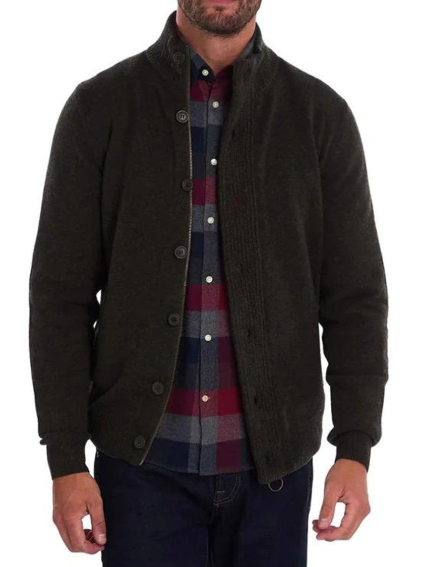 Barbour Patch Zip Thru Sweater