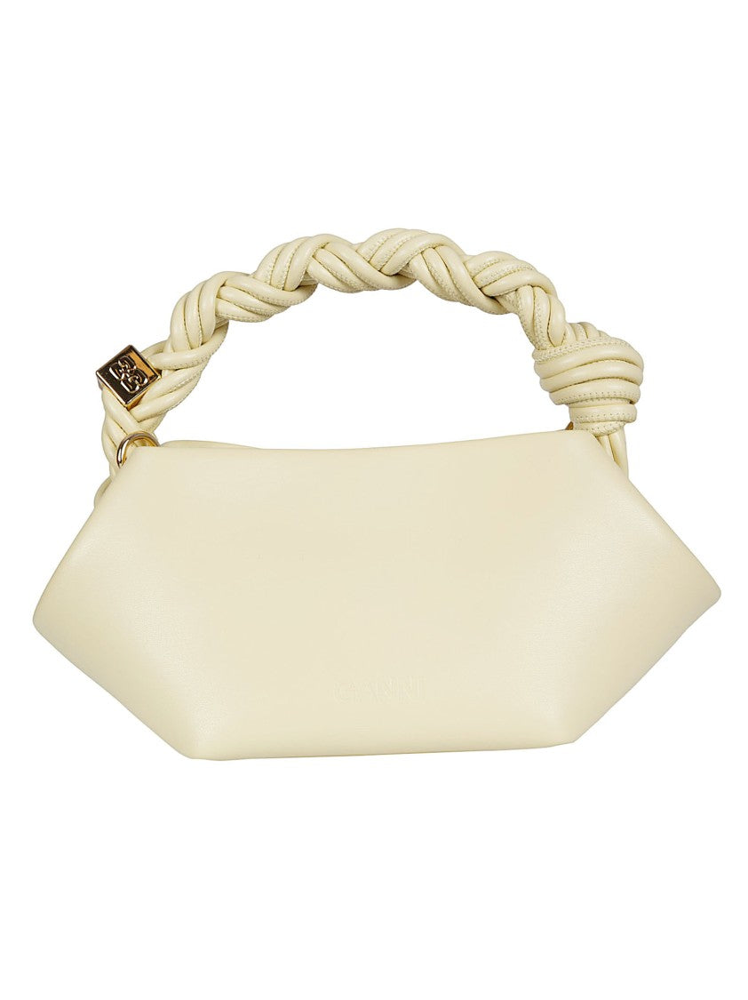 Ganni Mini Braided Handle Bou Bag In Vegan Leather