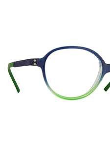Lookkino Vibrant Green Gradient Optical Frame With Sleek Oval Design