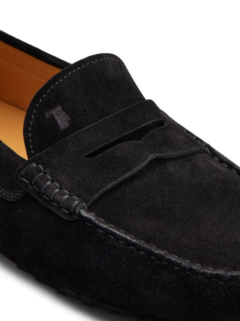 Tod's Loafers With Boar Suede Overlays