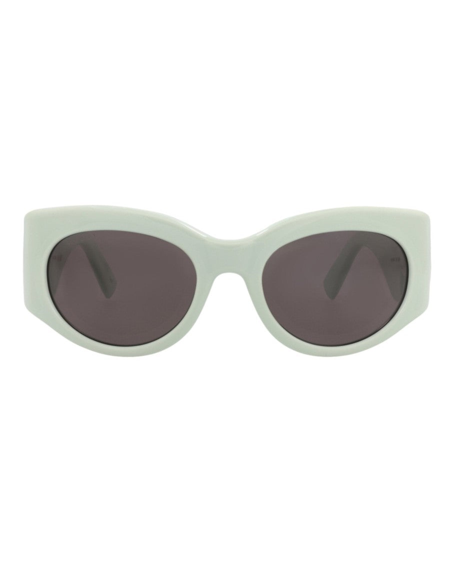 Gucci Round-Frame Injection Sunglasses With Saddle Nose Bridge