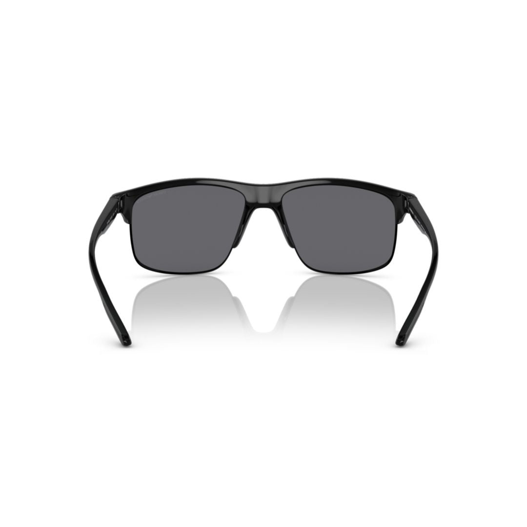 Emporio Armani 4188U Sole Rectangular Propionate Sunglasses With Red Accents