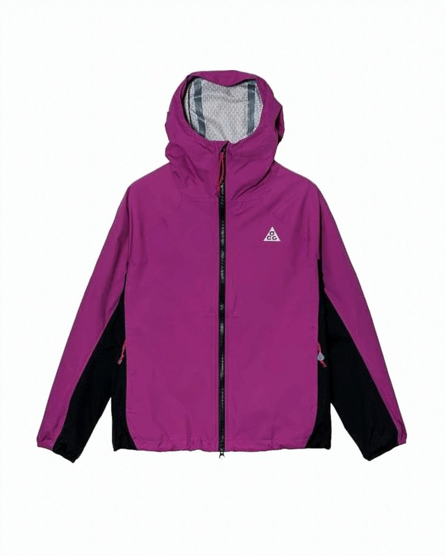 Nike Purple Jacket With Contrasting Black Panels