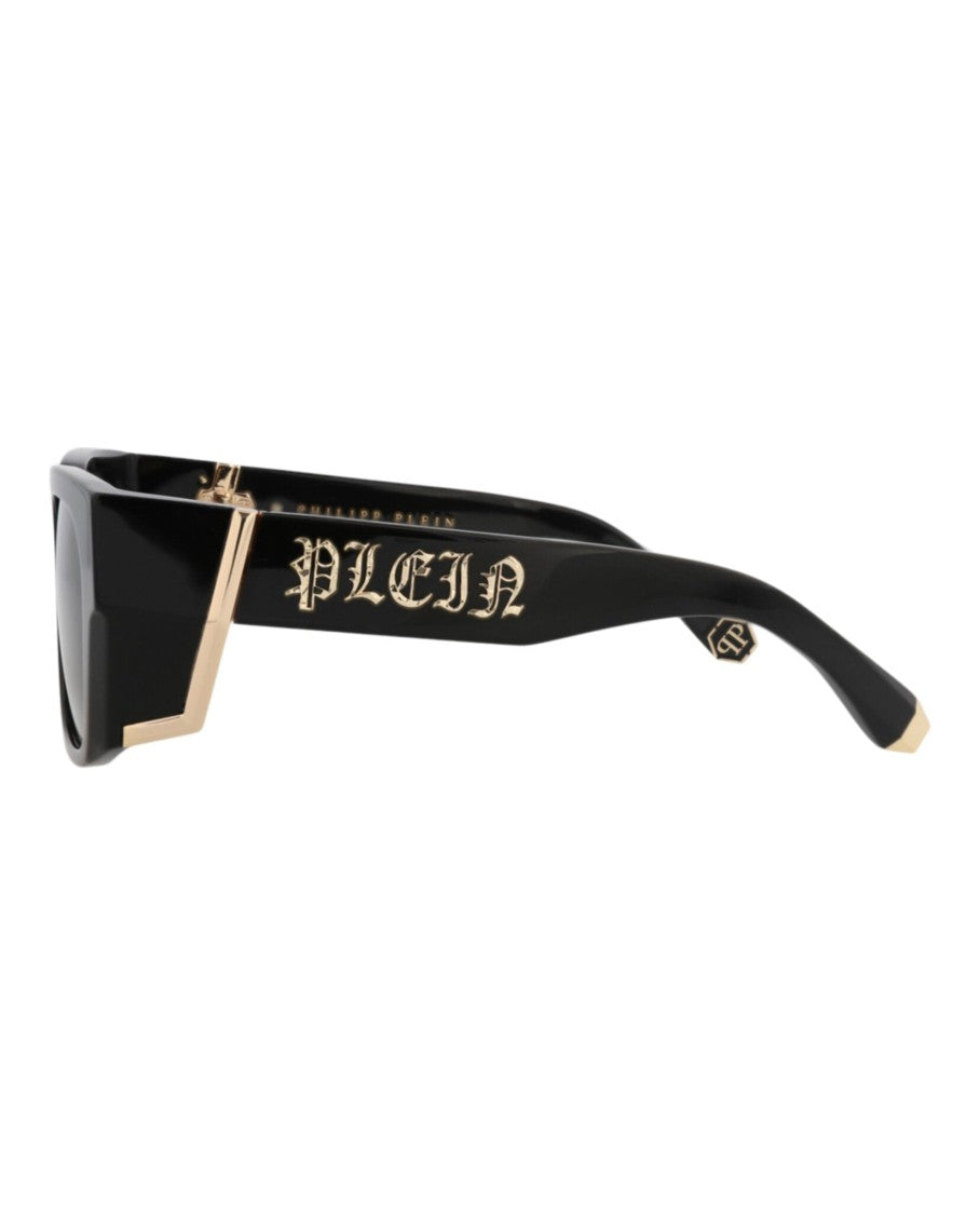 Philipp Plein Square-Frame Acetate Sunglasses With Gold Accents