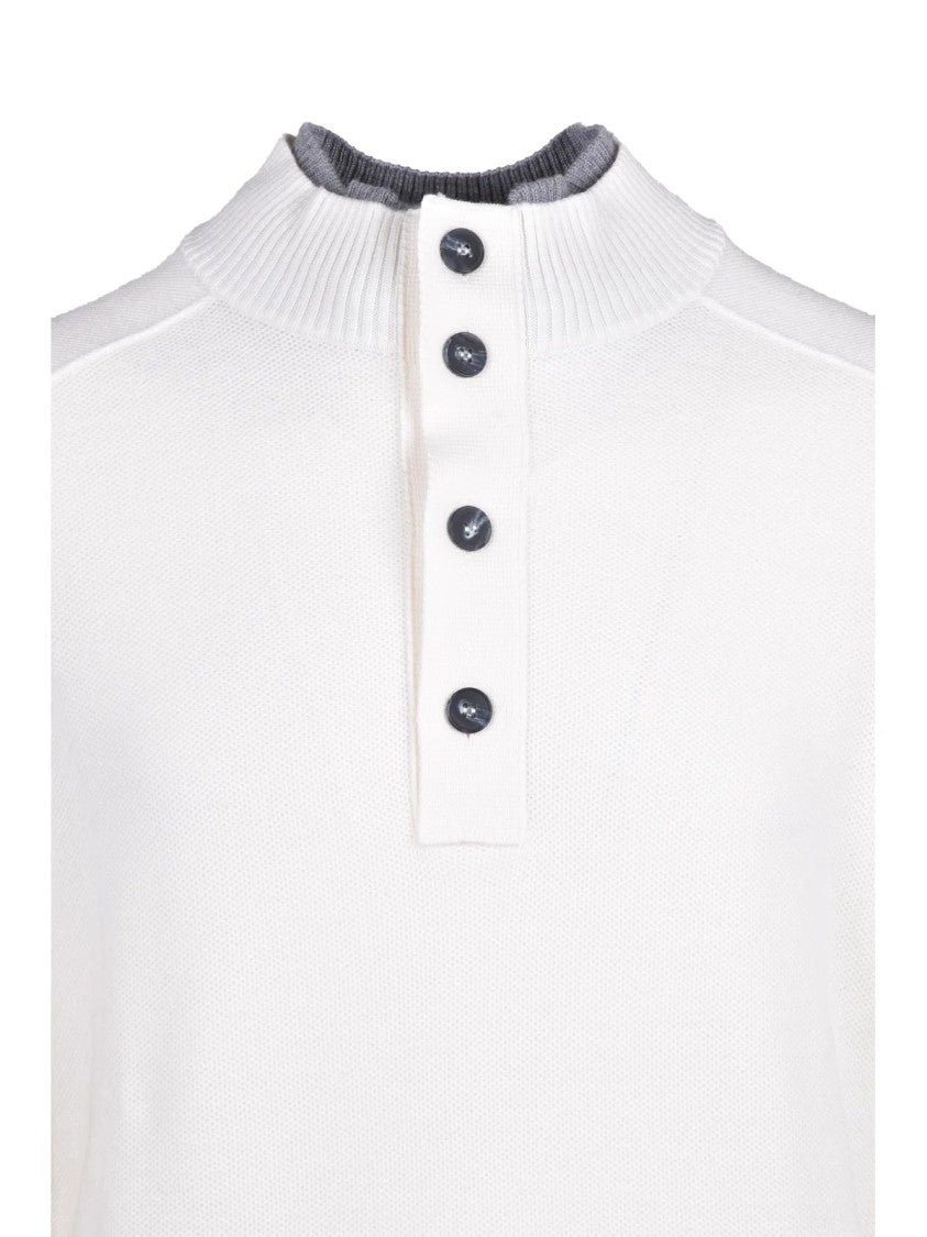 Kangra Mock Neck Pullover In Extrafine Merino Wool
