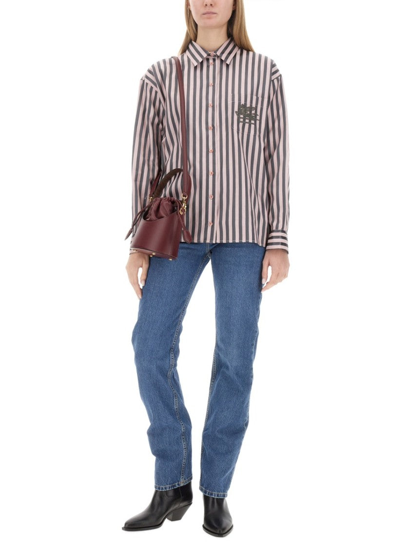 Etro Striped Oversized Shirt