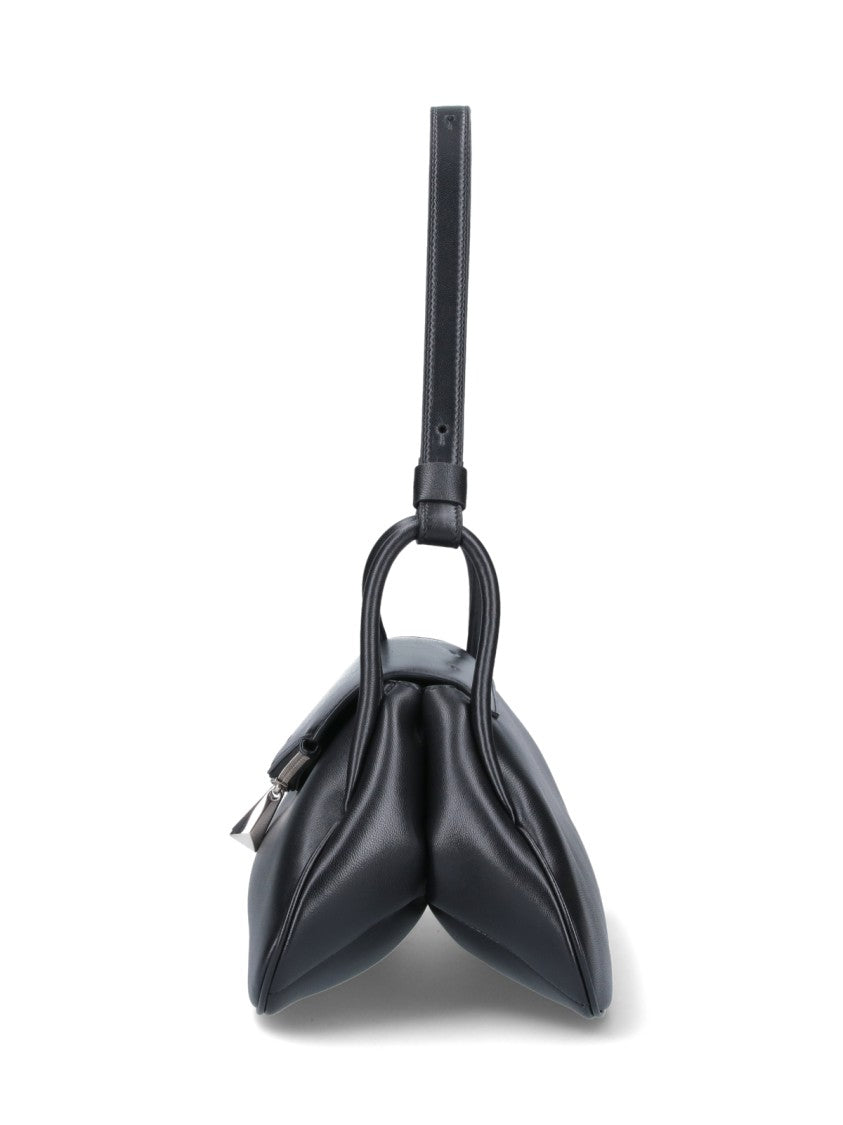 Amina Muaddi "Gemini" Shoulder Bag – Black