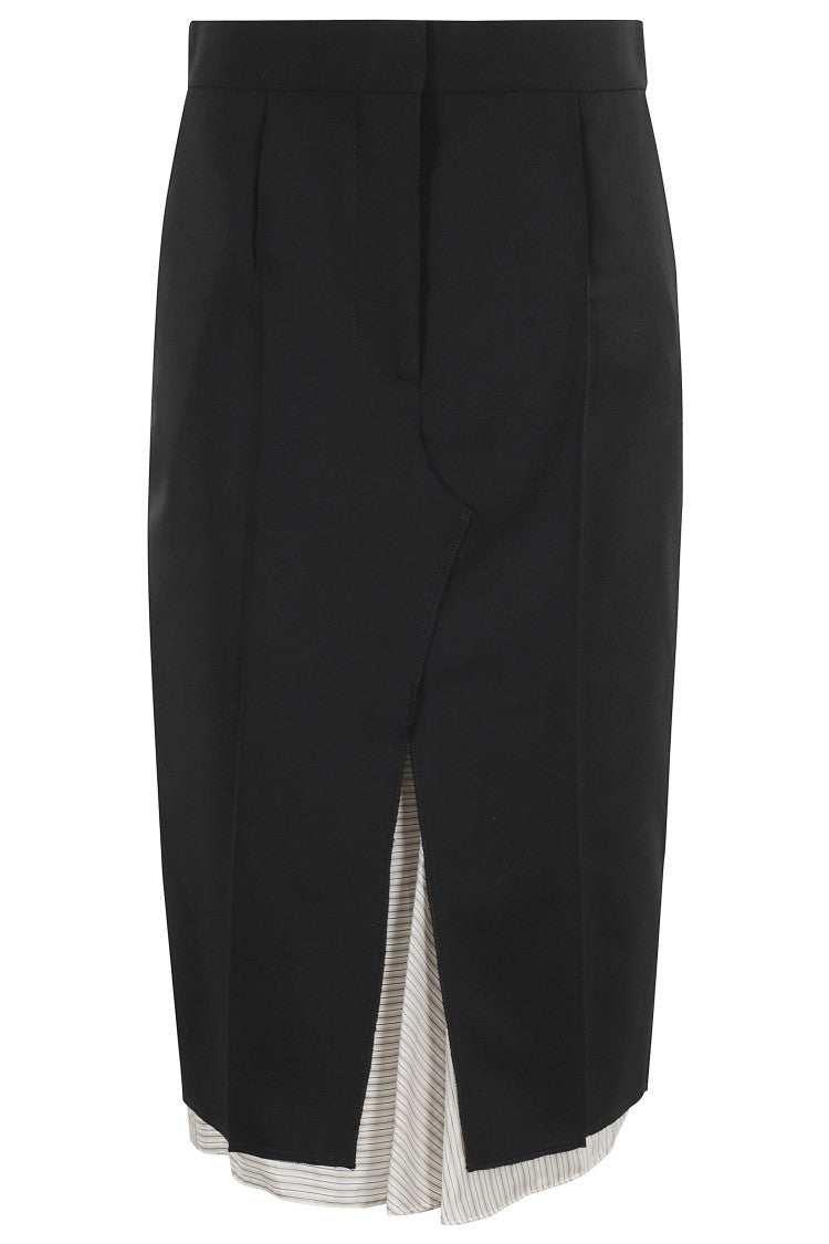 Marni Tailored Black Midi Skirt