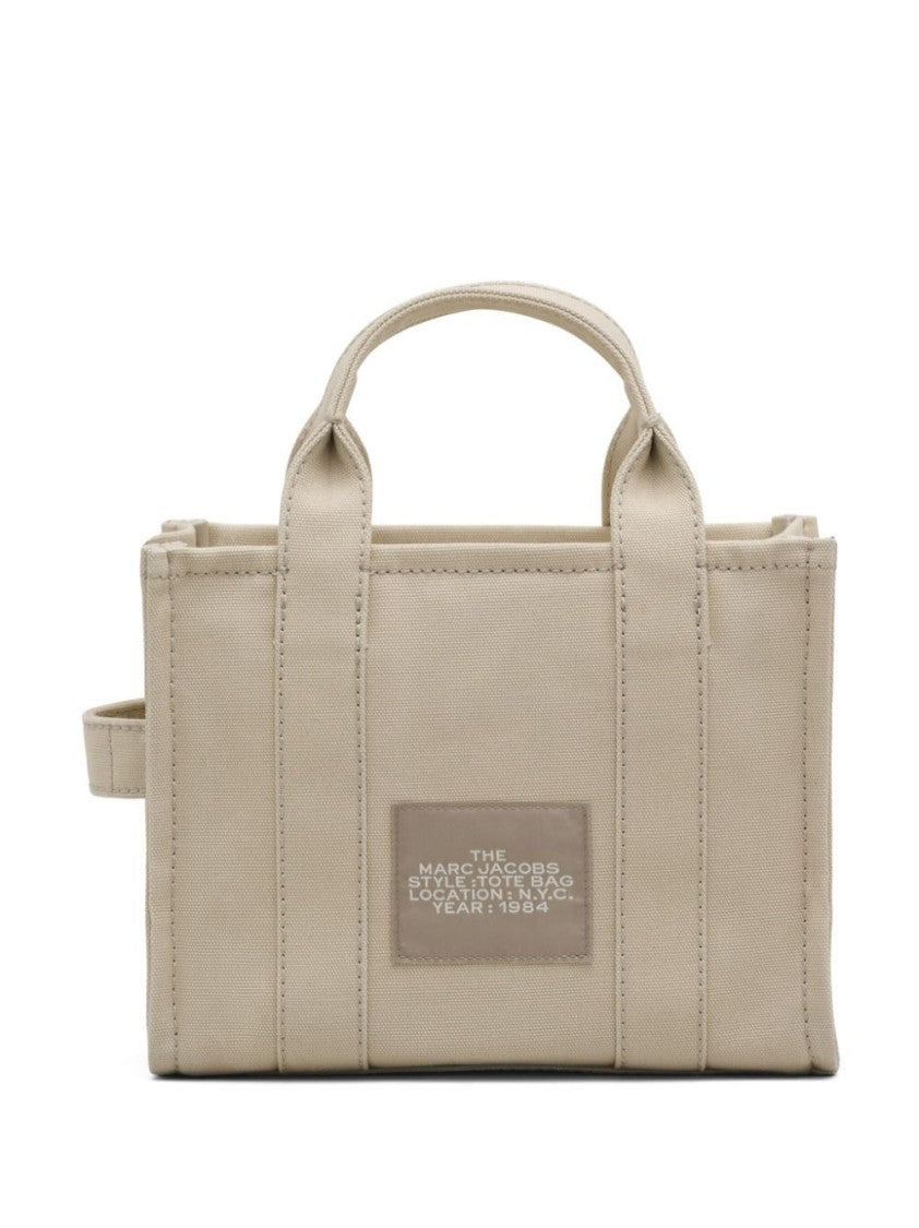 Marc Jacobs Compact Cotton Canvas Tote Bag With Logo Accents