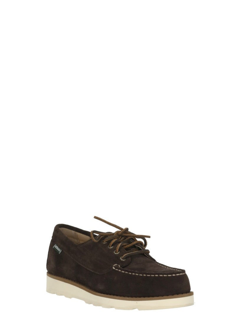 Sebago Rich Brown Suede Textured Grip Sole Loafers