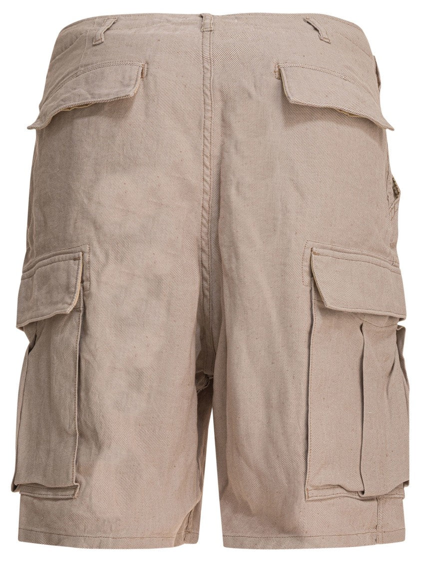 Nonnative Relaxed Mid-Rise Linen Cargo Shorts