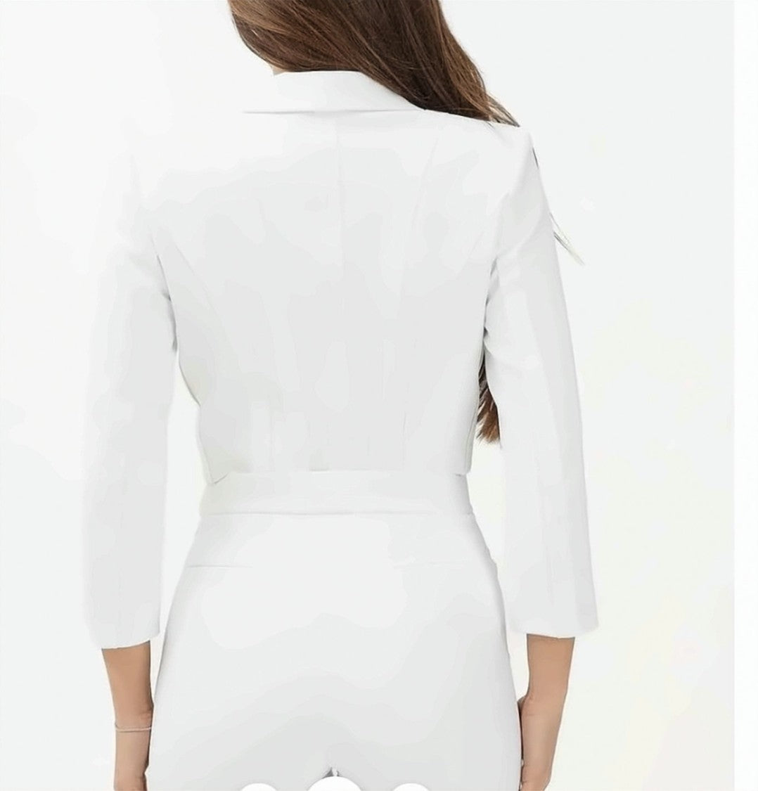 Elisabetta Franchi Double Stretch Crêpe Raw Cut Jacket