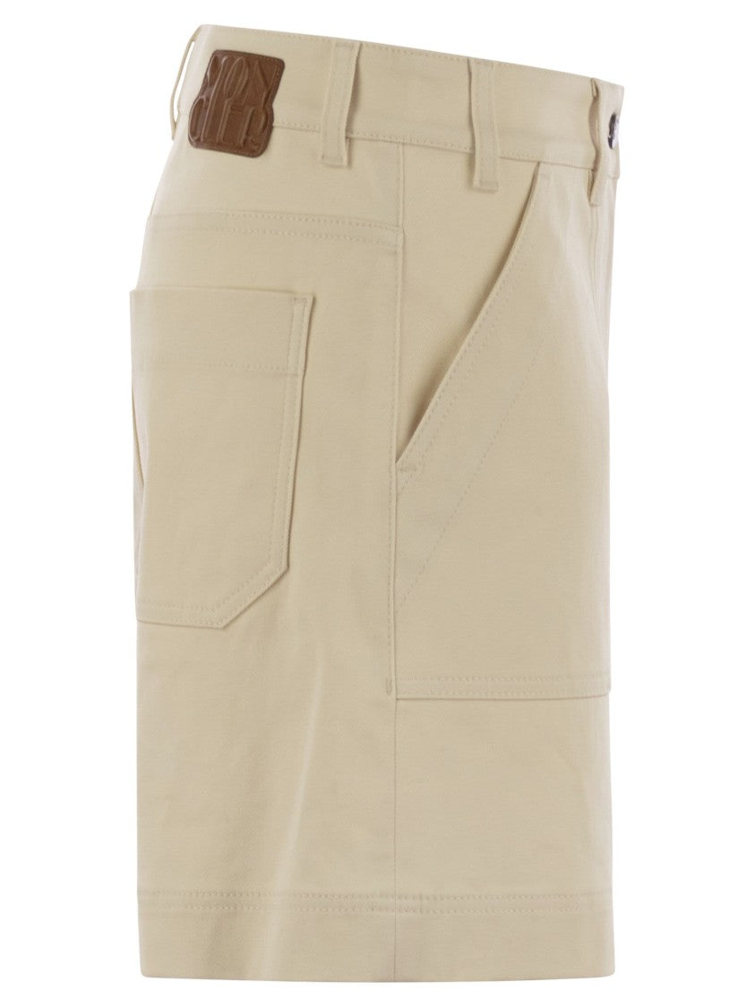 Moncler Cotton Gabardine Shorts