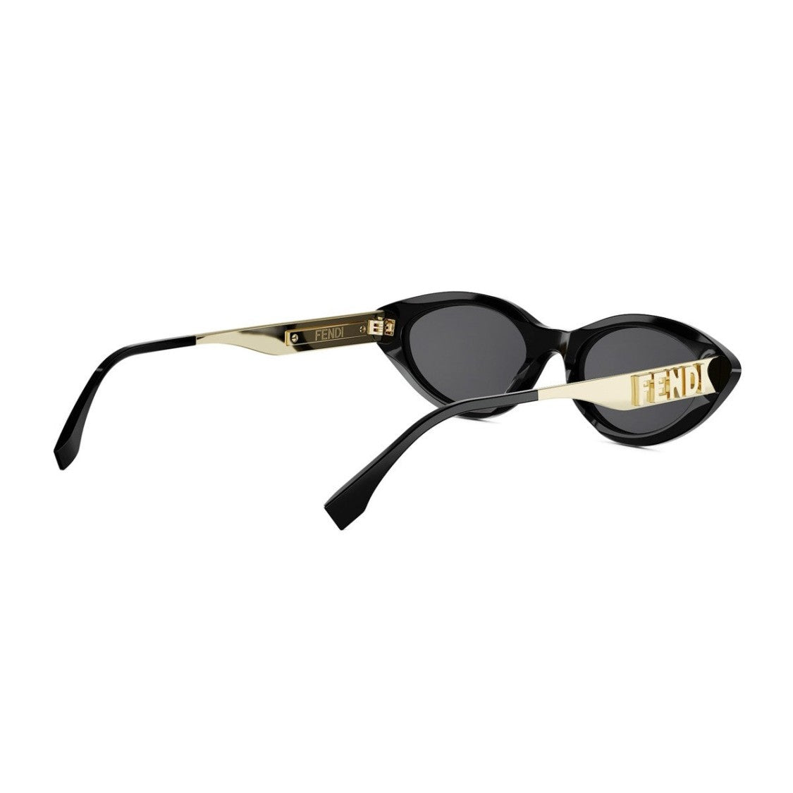 Fendi Black Fendigraphy Acetate Cat-Eye Sunglasses