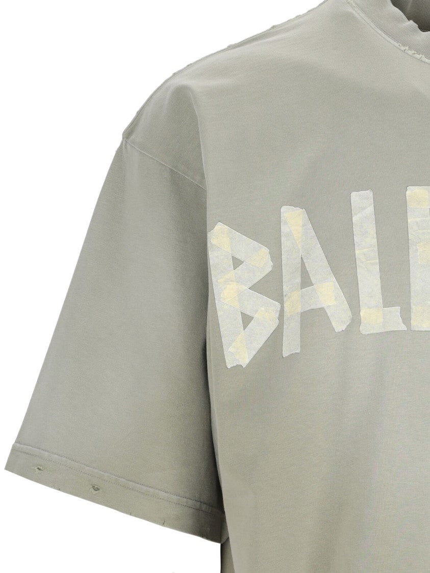 Balenciaga "Tape Type" T-Shirt – Grey