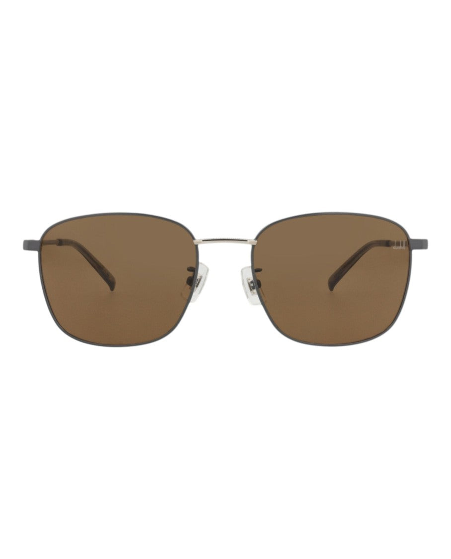 Dunhill Square-Frame Metal Sunglasses