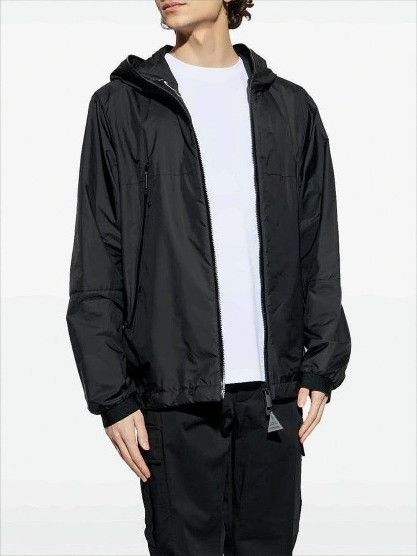 Moncler Lightweight Black Hoodedjacket