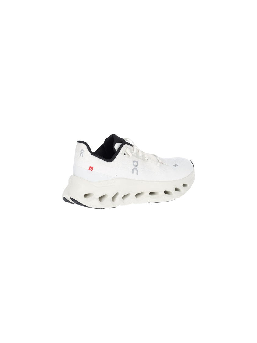 On Low-Profile White Sneakers With Lightweight Sole Design