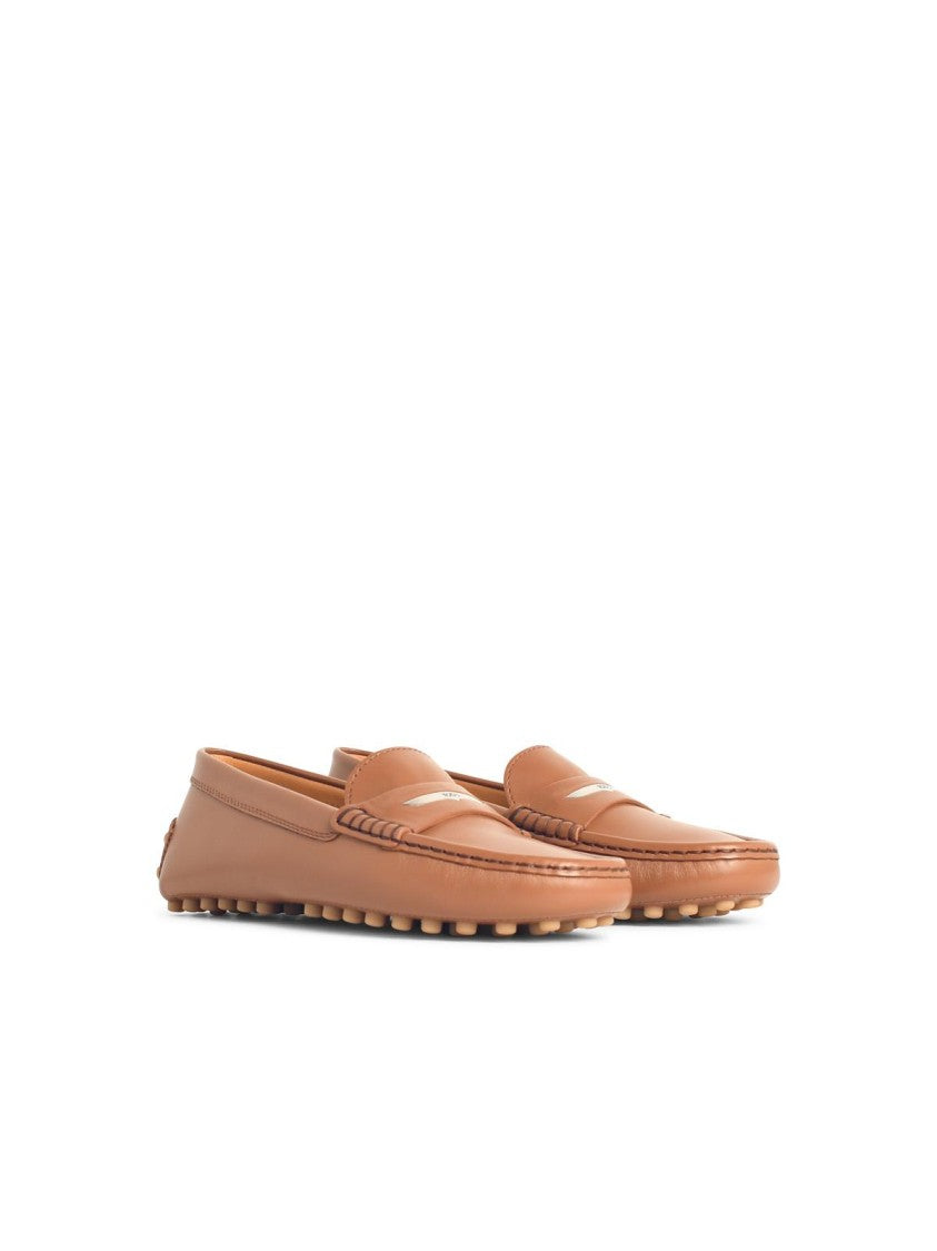 Tod's Brown Leather Loafers