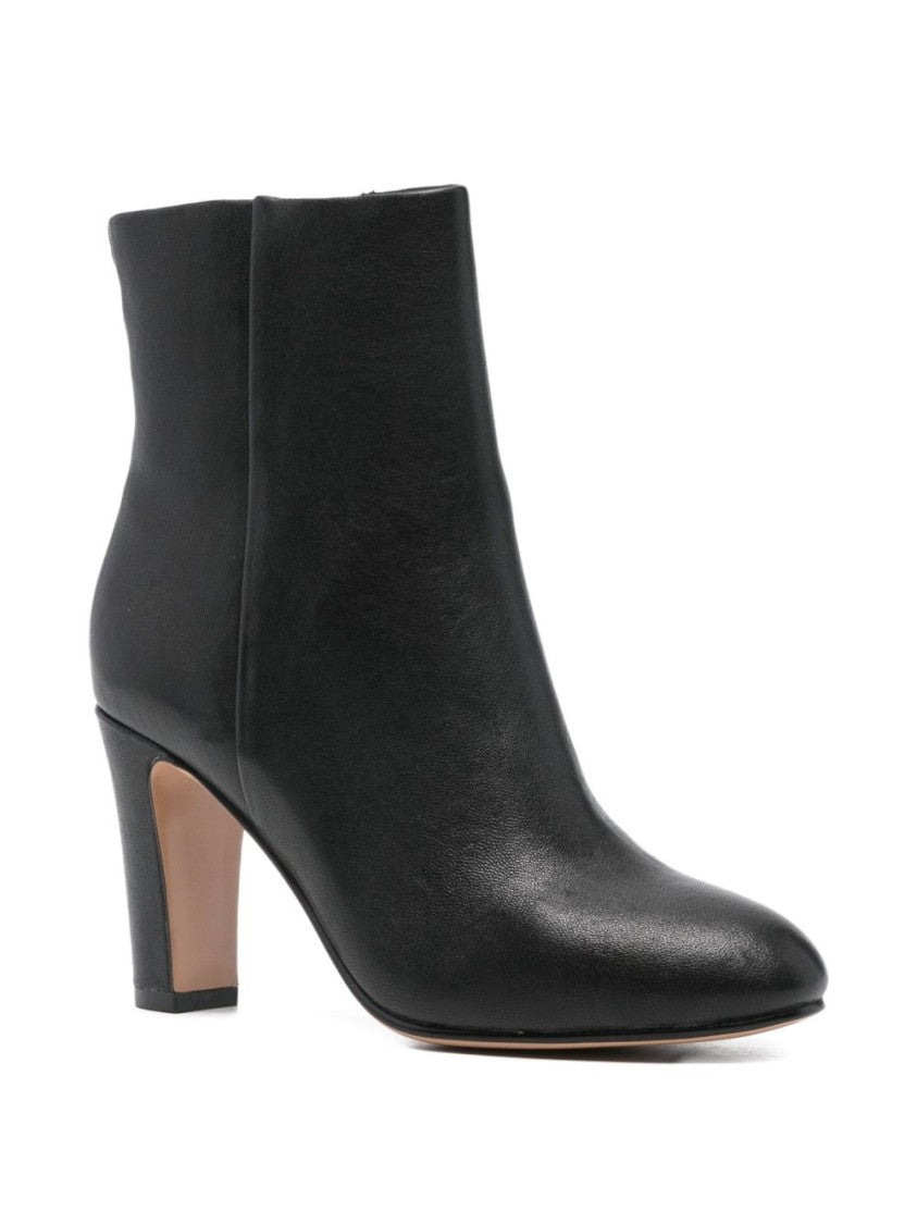 Twin-Set Smooth Leather Ankle Boots