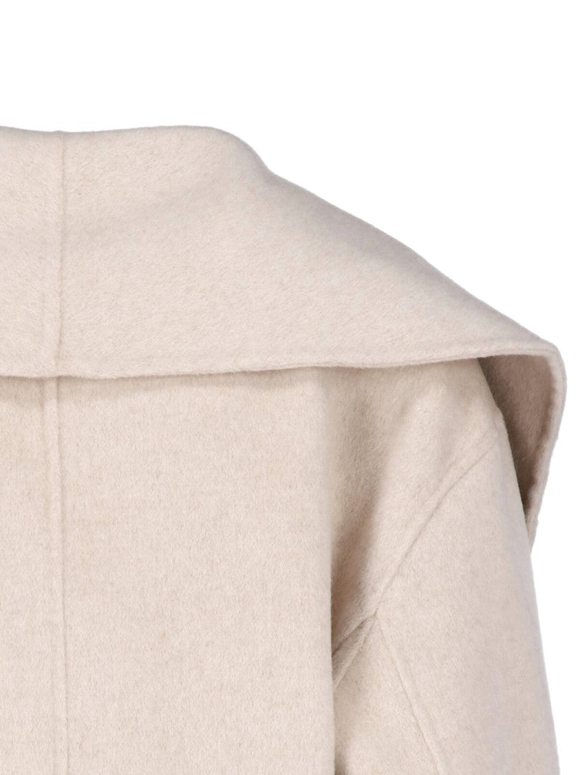 Calvin Klein Boxy Oversized Collar Belted Jacket