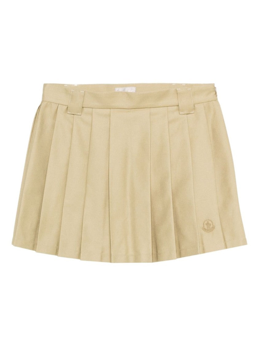 Moncler Pleated Mini Skirt With Structured Waistband