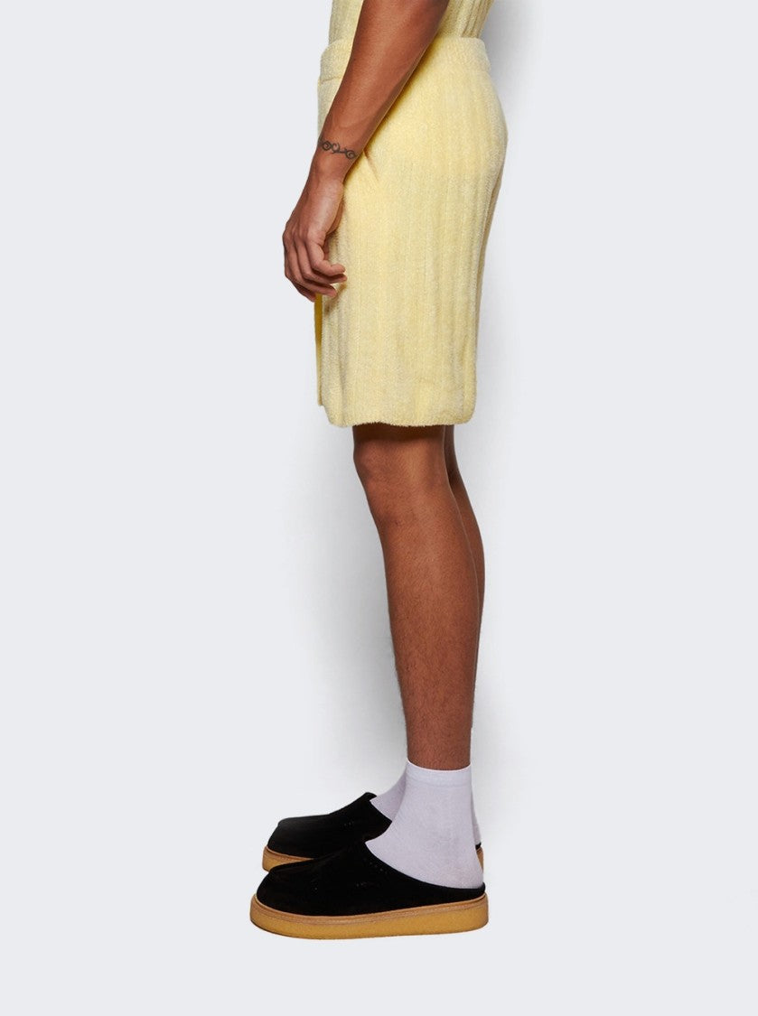 The Elder Statesman Chenille Rib Short Butter