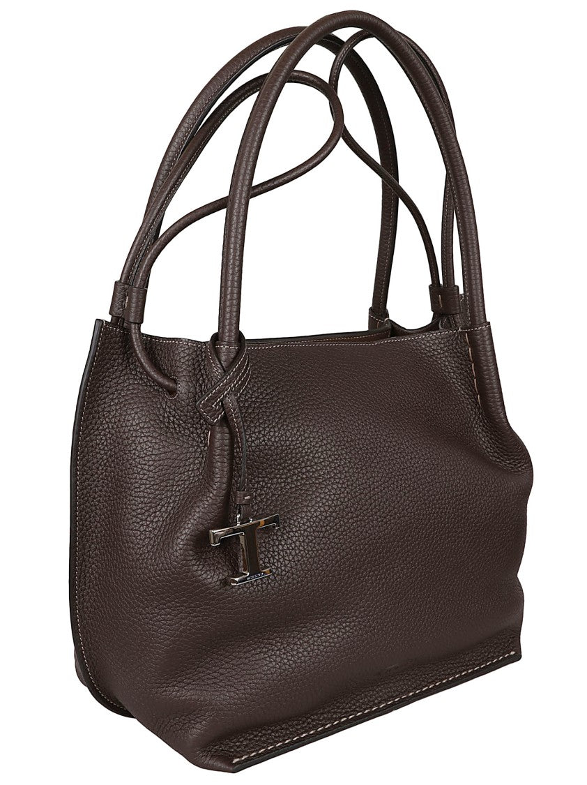 Tod's Hammered Leather Bucket Bag
