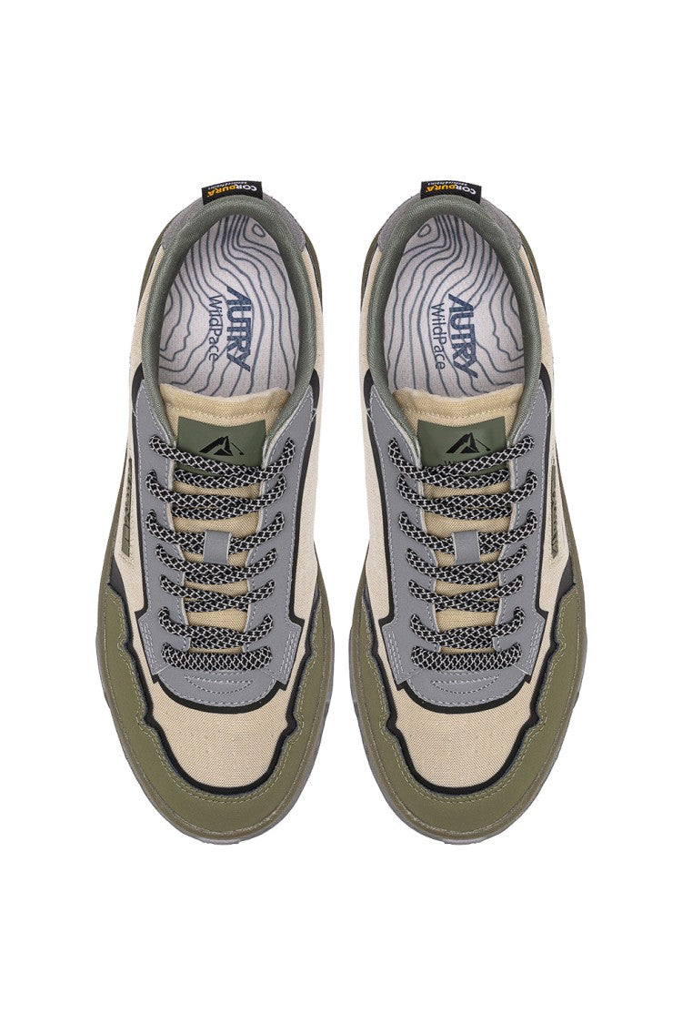 Autry Wildpace Model Cordura And Leather Sneakers