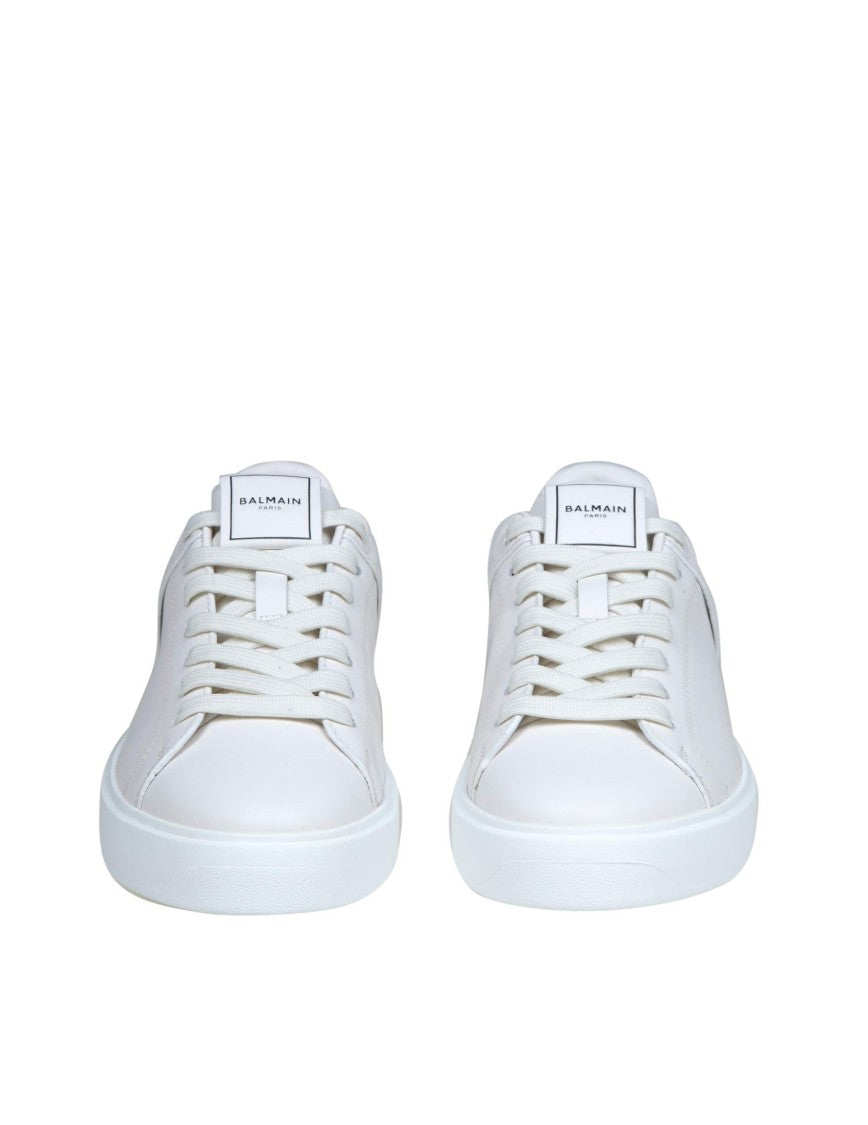 Balmain B Court White Leather Sneakers