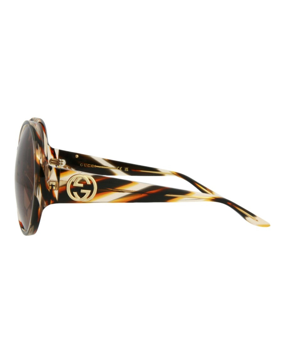Gucci Round-Frame Acetate Sunglasses