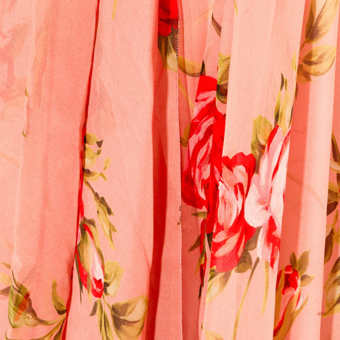 Dolce & Gabbana Pink Silk Floral Maxi Dress