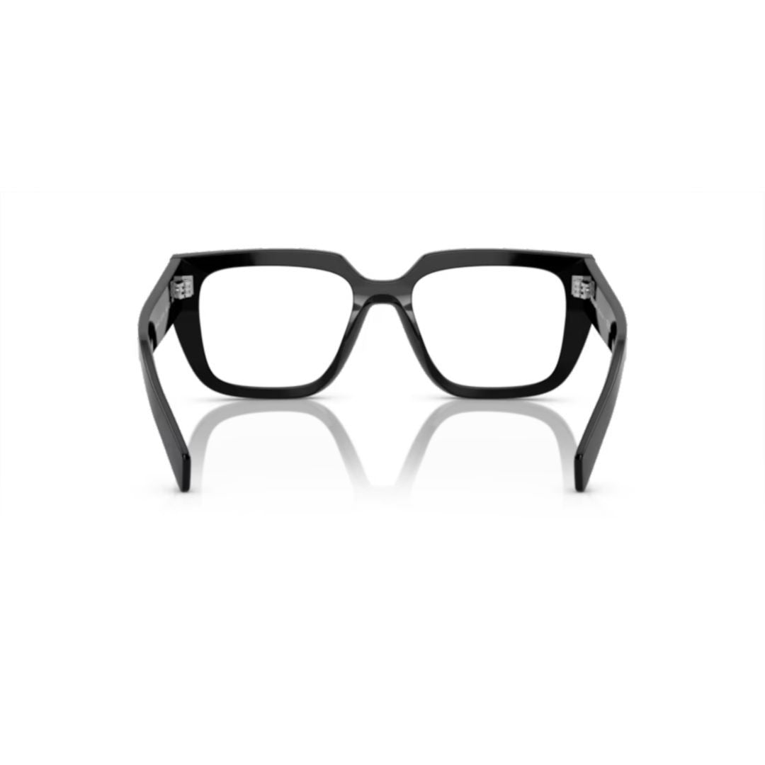 Prada A03v Vista Oversized Square Frame Black Acetate Sunglasses