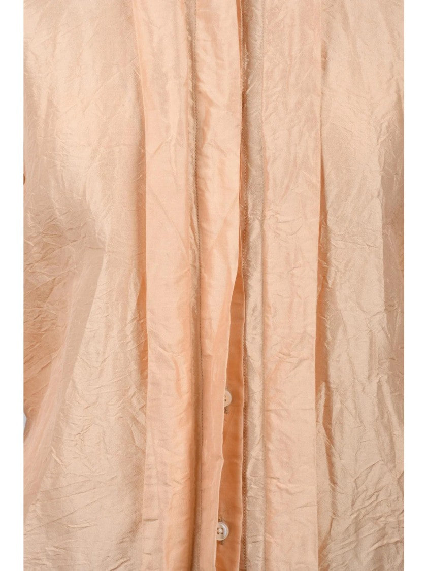 Christian Peau Beige Classic Silk Shirt