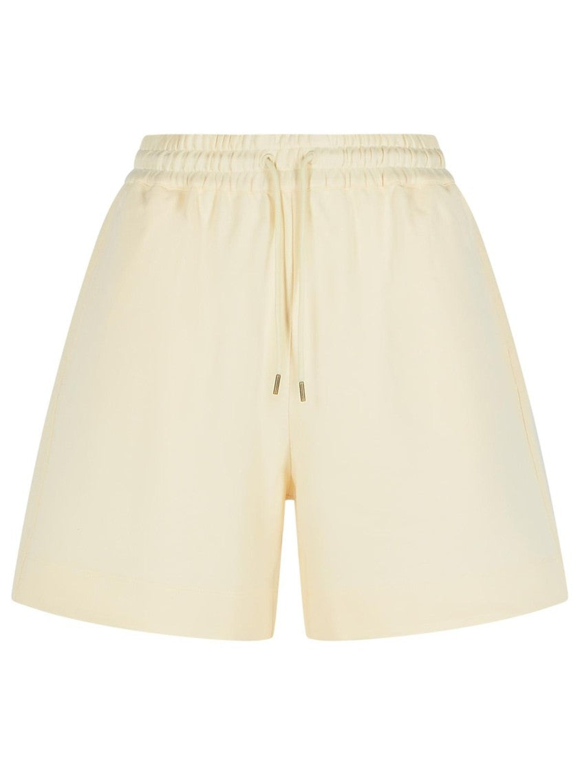 Moncler Cream Cotton Shorts