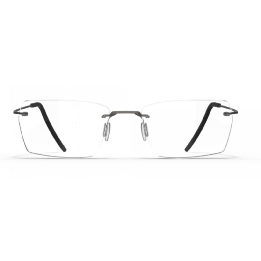 Blackfin Bf1069 Aero Loop B1-P1 Rimless Titanium Eyeglasses With Adjustable Nose Pads