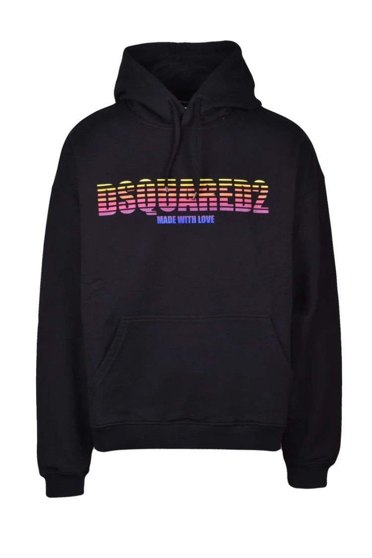 Dsquared2 Cotton Hoodie - Black