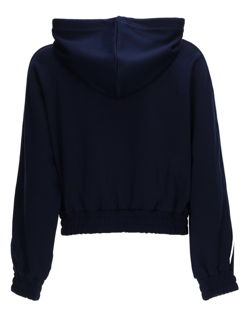 Michael Michael Kors Neutrals Hooded Raglan Sleeves Recycled Sports Top